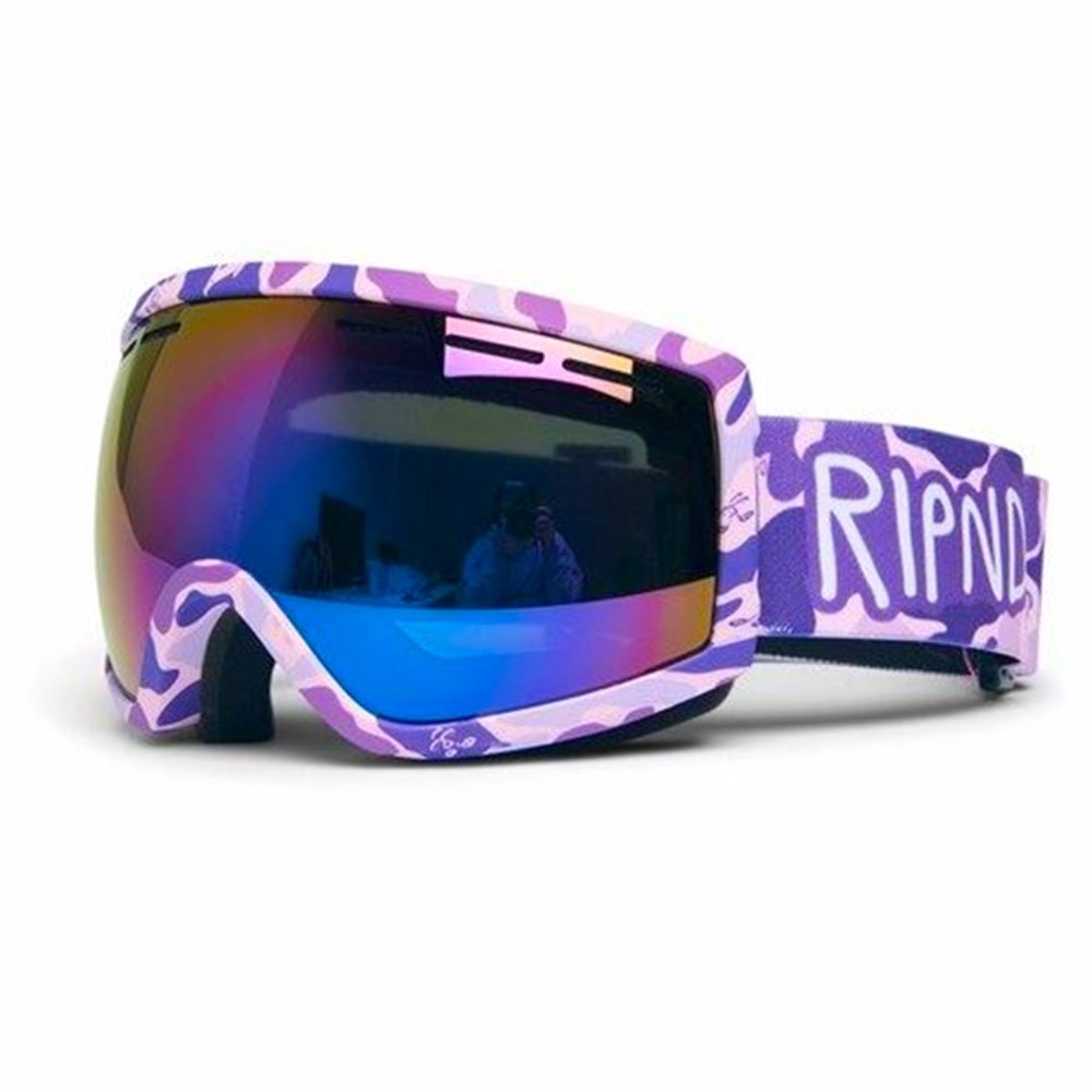 Ripndip Purple Camo Snow Ski Goggles